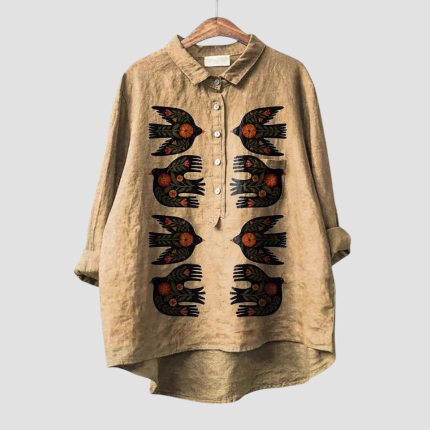 Earthglyph™ Linen Blouse