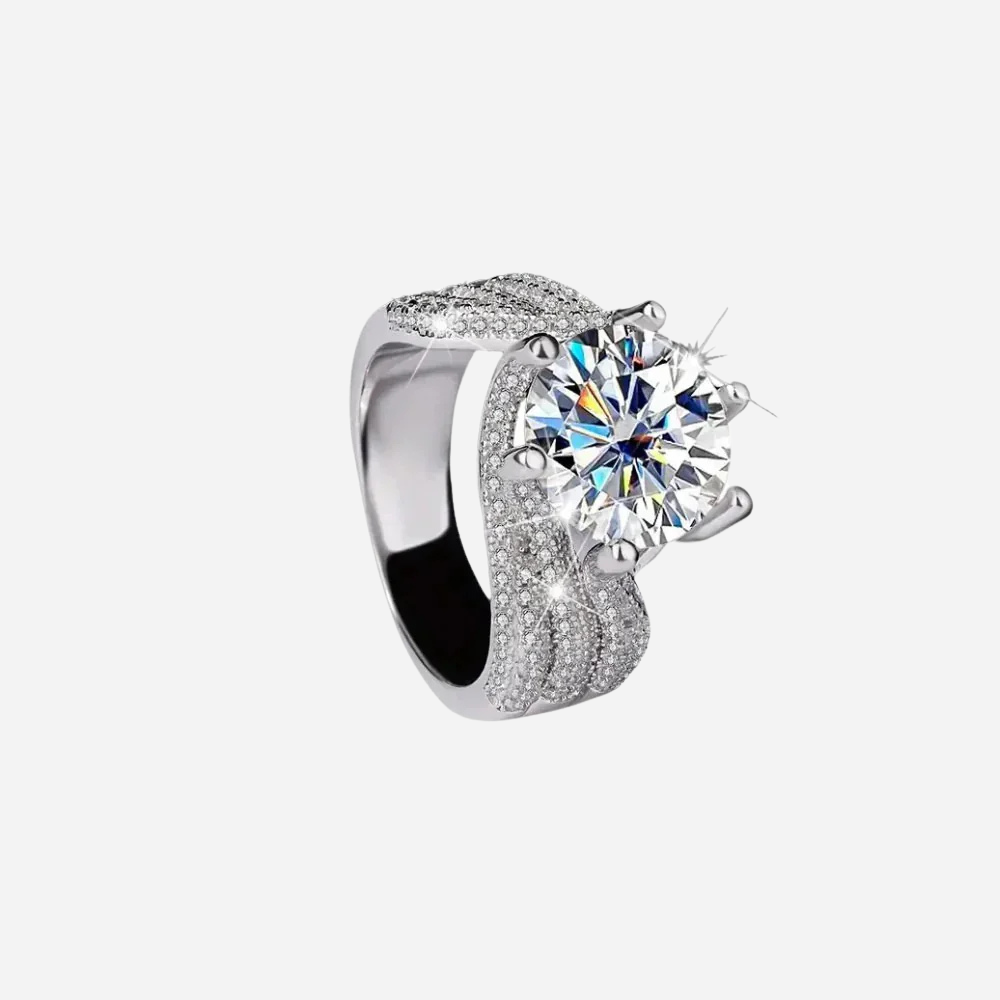 Juliette | Vintage Wavy Zirconium Ring