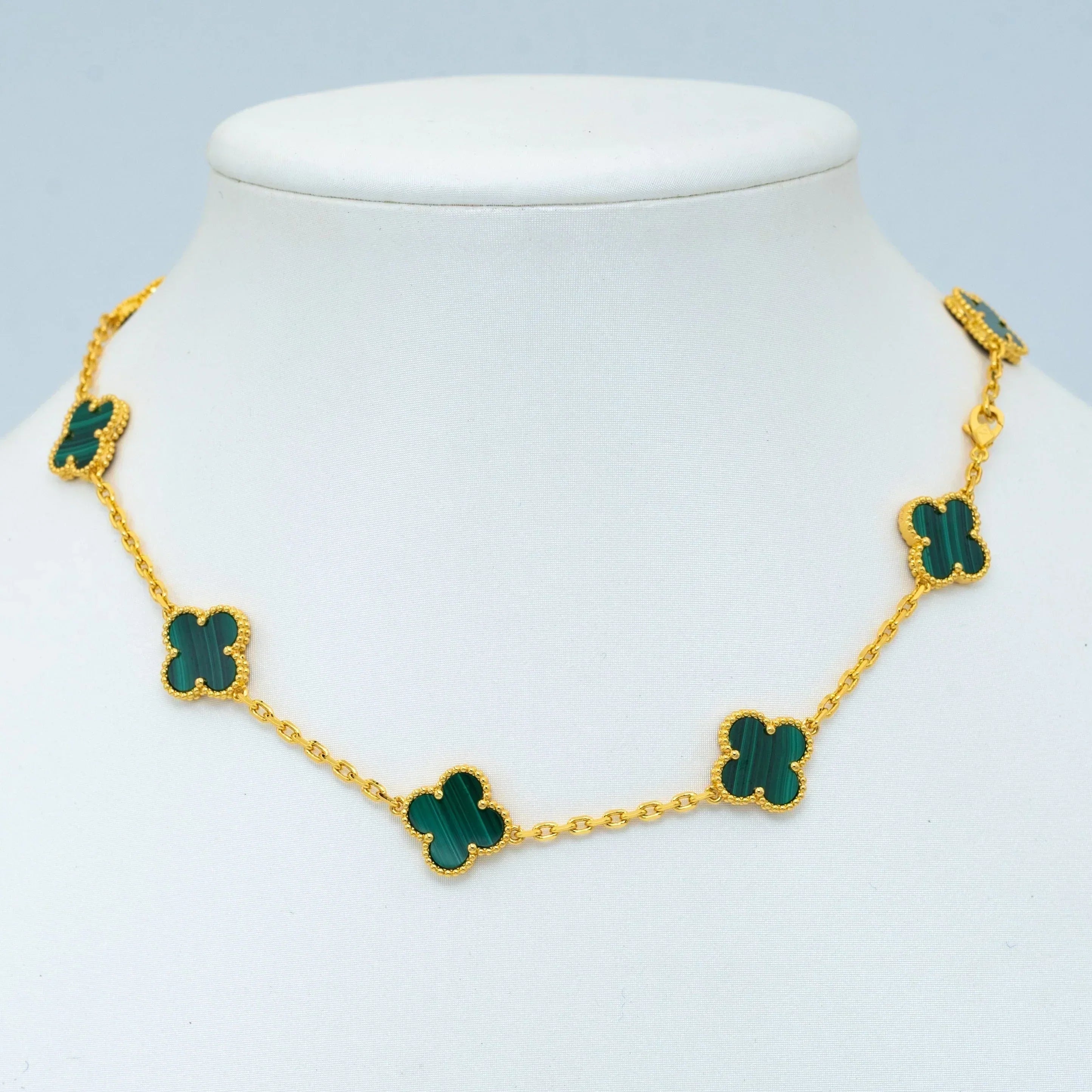 CLOVER NECKLACE 10 DESIGNS | GREEN