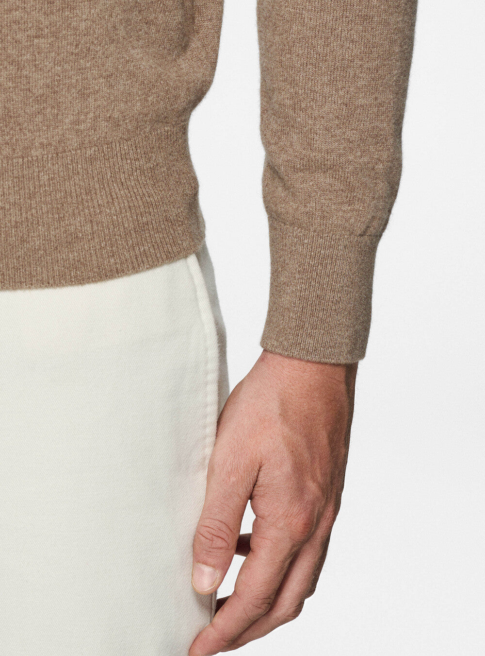 Premium Cashwool Sweater - Khaki - Sophie New York