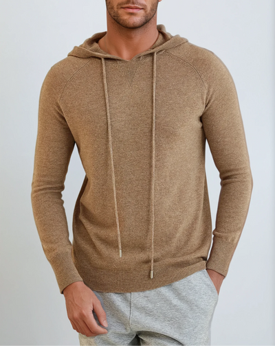 Essential Cashmere Hoodie - Khaki Artisan - Sophie New York