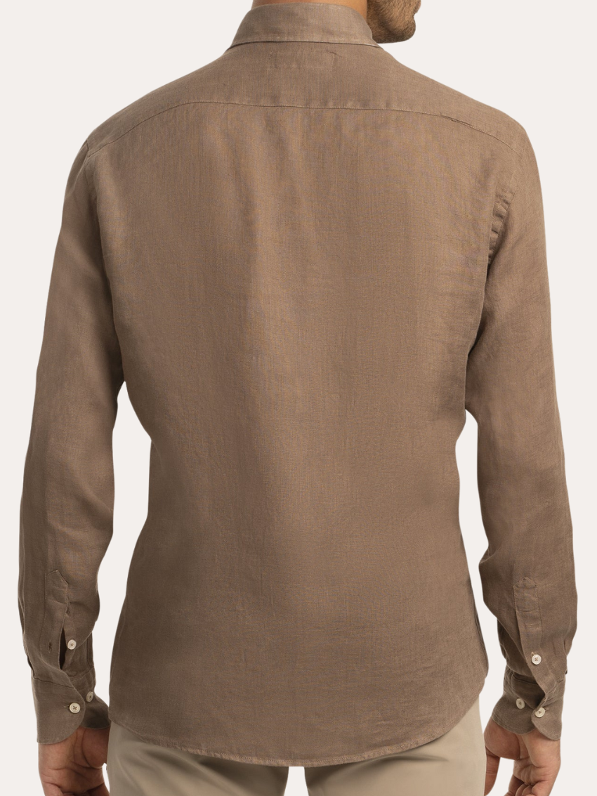 Linen Shirt Khaki - Sophie New York