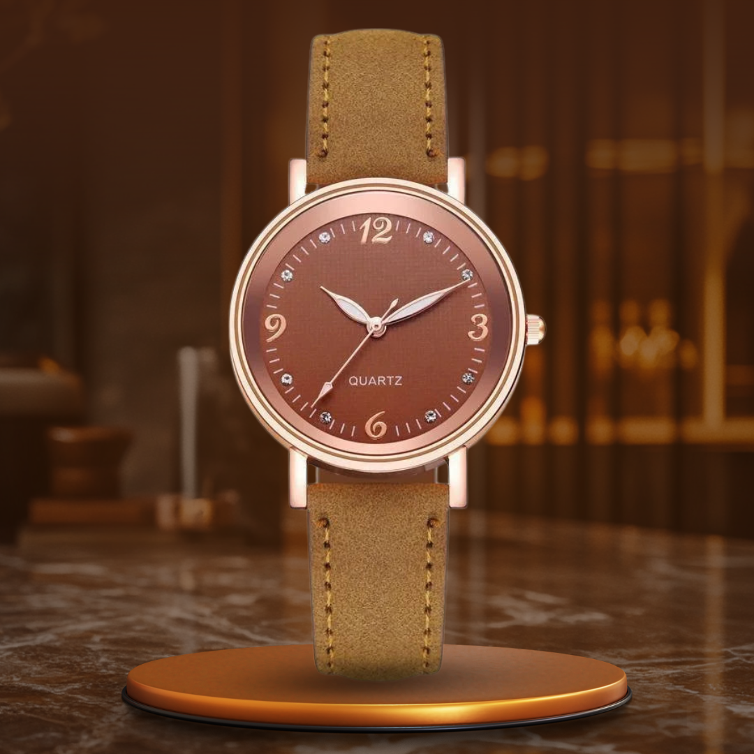 Leather Strap Watch