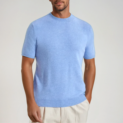 Cashwool T-shirt Light Blue - Sophie New York