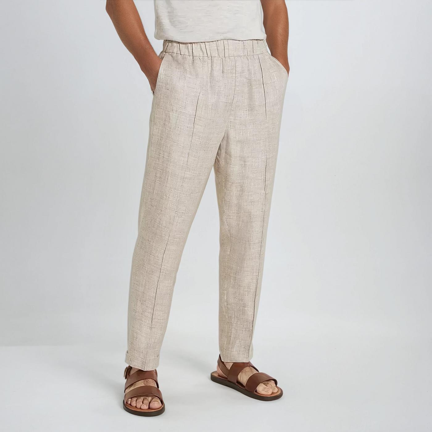 Linen Pants Beige
