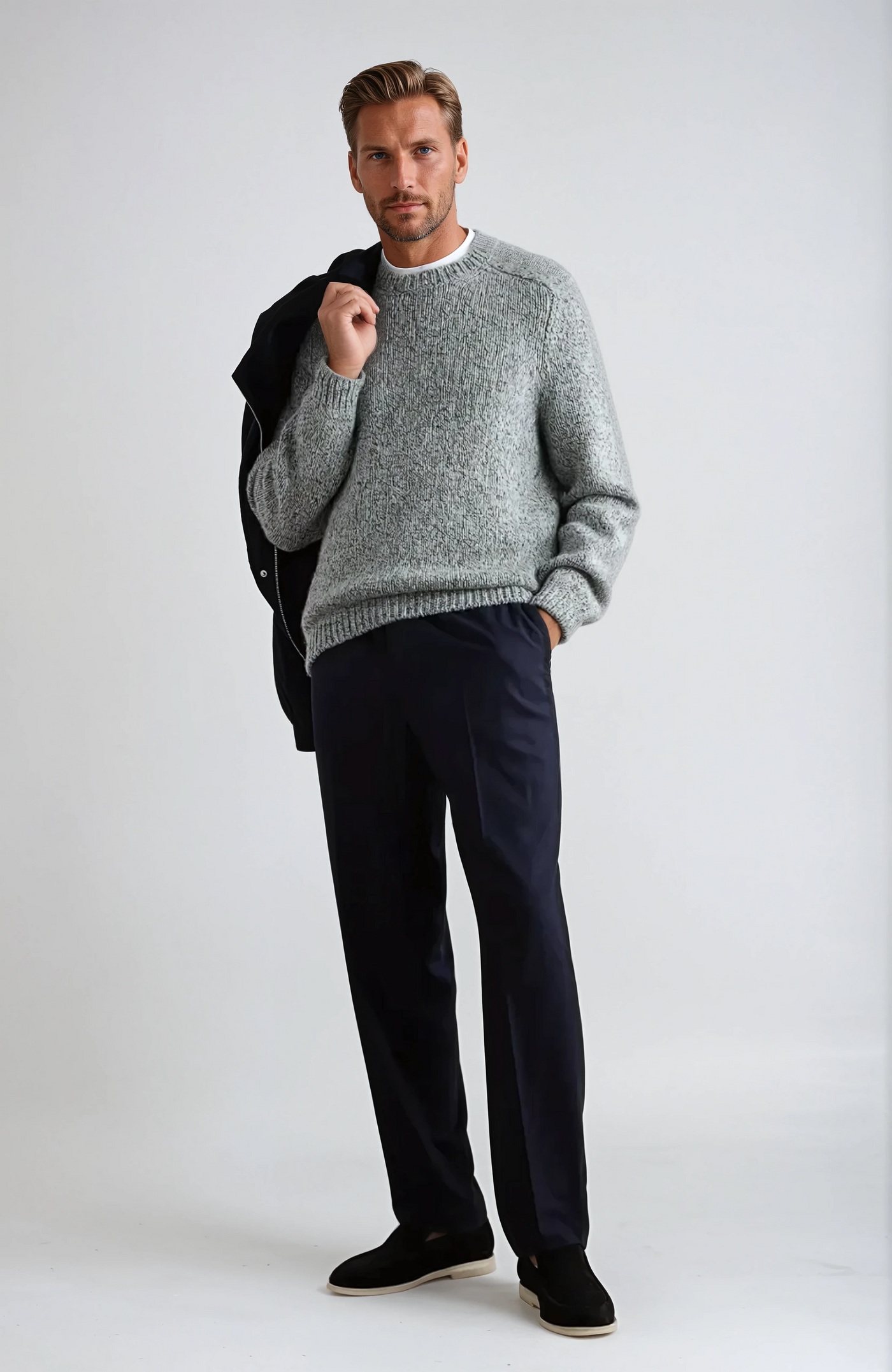 Forfinet Suede Loafers – Black