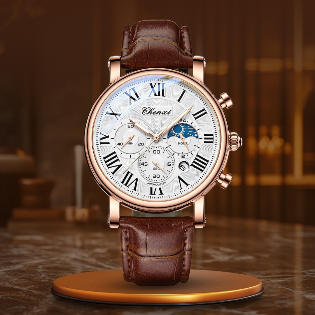 van Baerle® - Luxurious Leather Quartz Watch