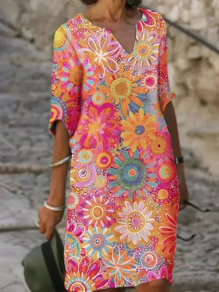 Beth™ - Colorful Floral Dress