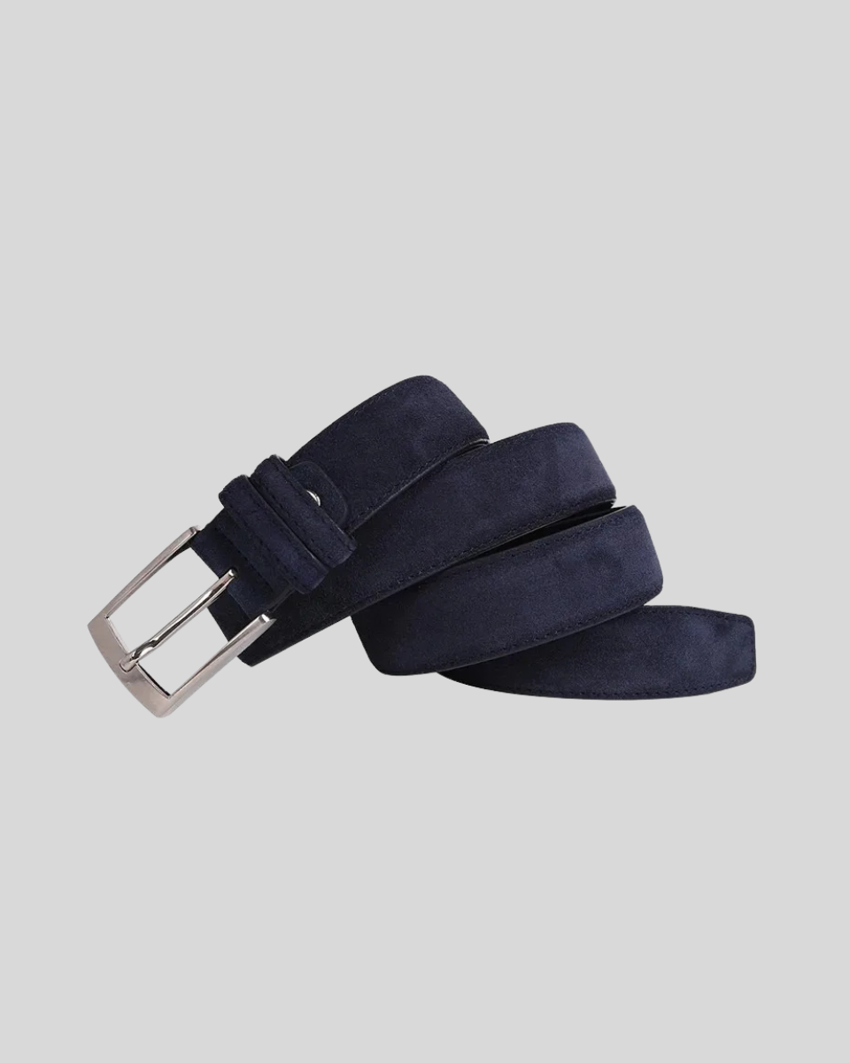 Suede Belt - Navy Blue - Sophie New York