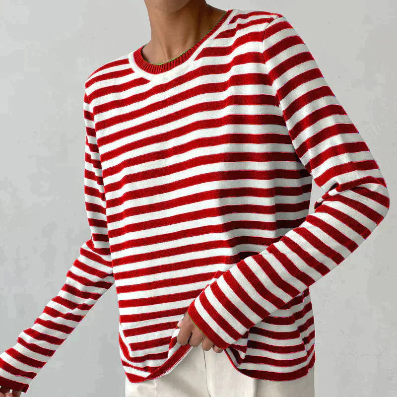 Dagmar™ | Elegant Striped Women's T-Shirt