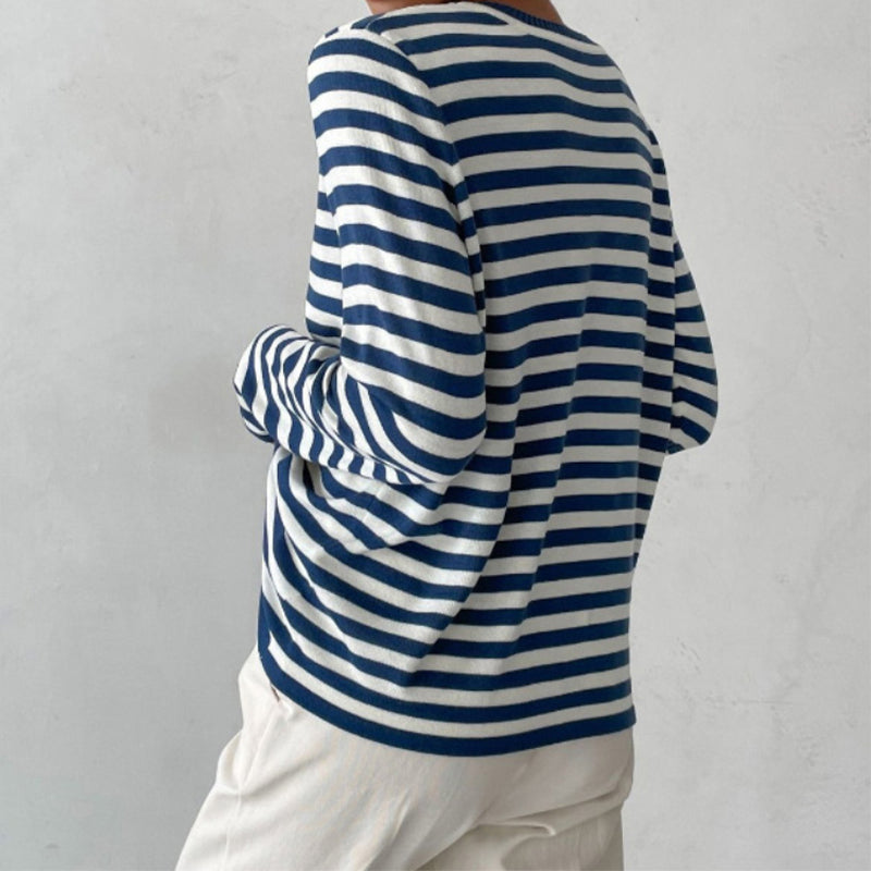 Dagmar™ | Elegant Striped Women's T-Shirt