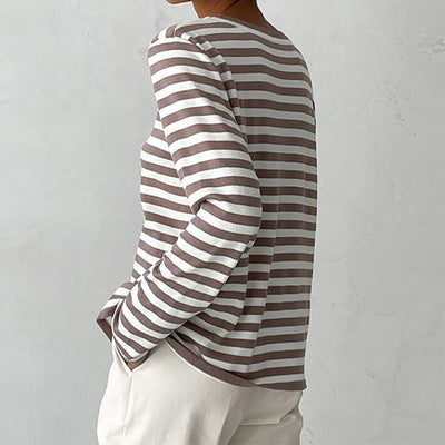 Dagmar™ | Elegant Striped Women's T-Shirt