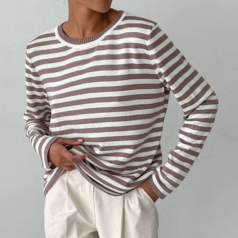 Dagmar™ | Elegant Striped Women's T-Shirt