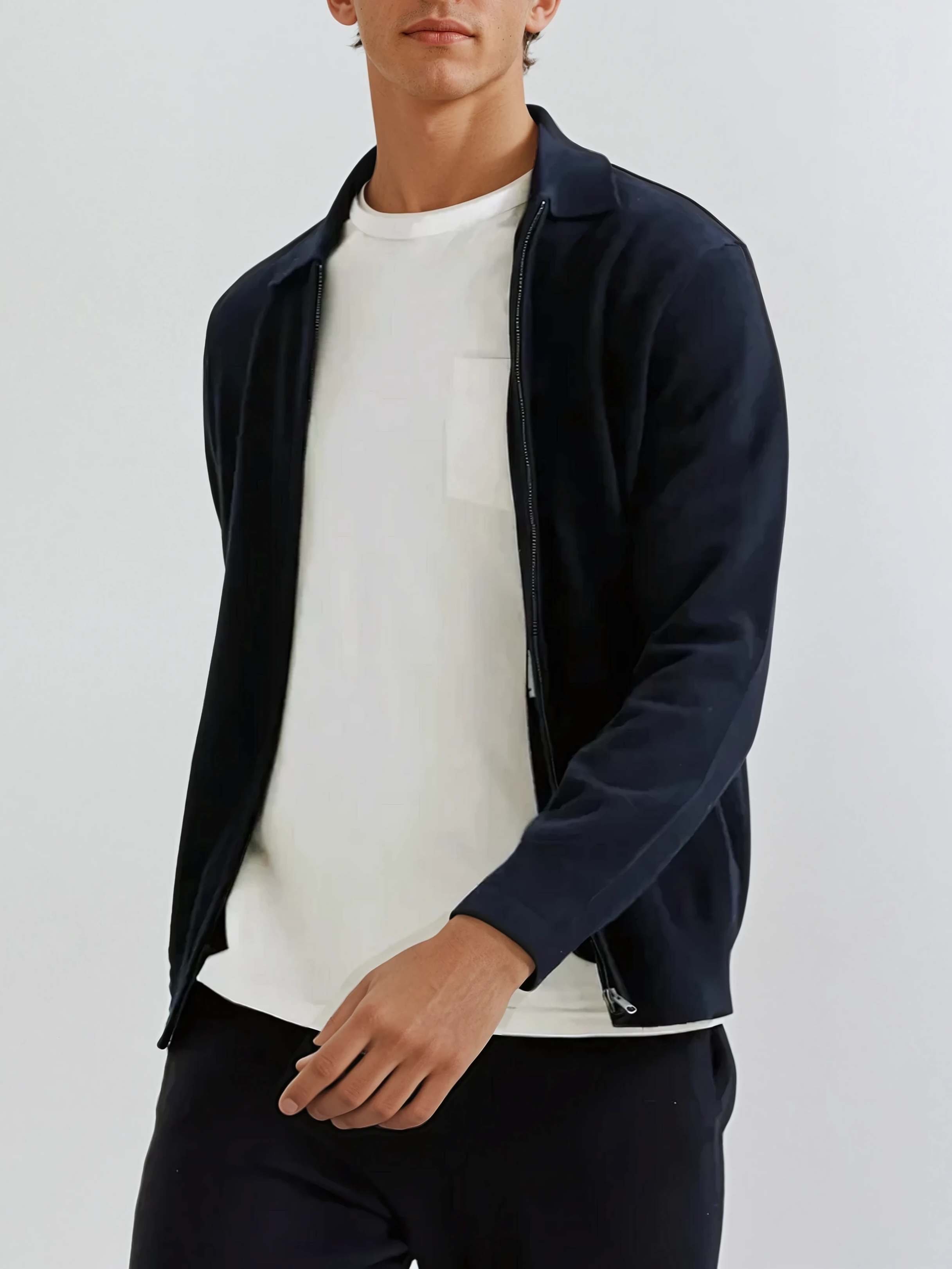 Cashmere Jacket Navy Blue - Sophie New York