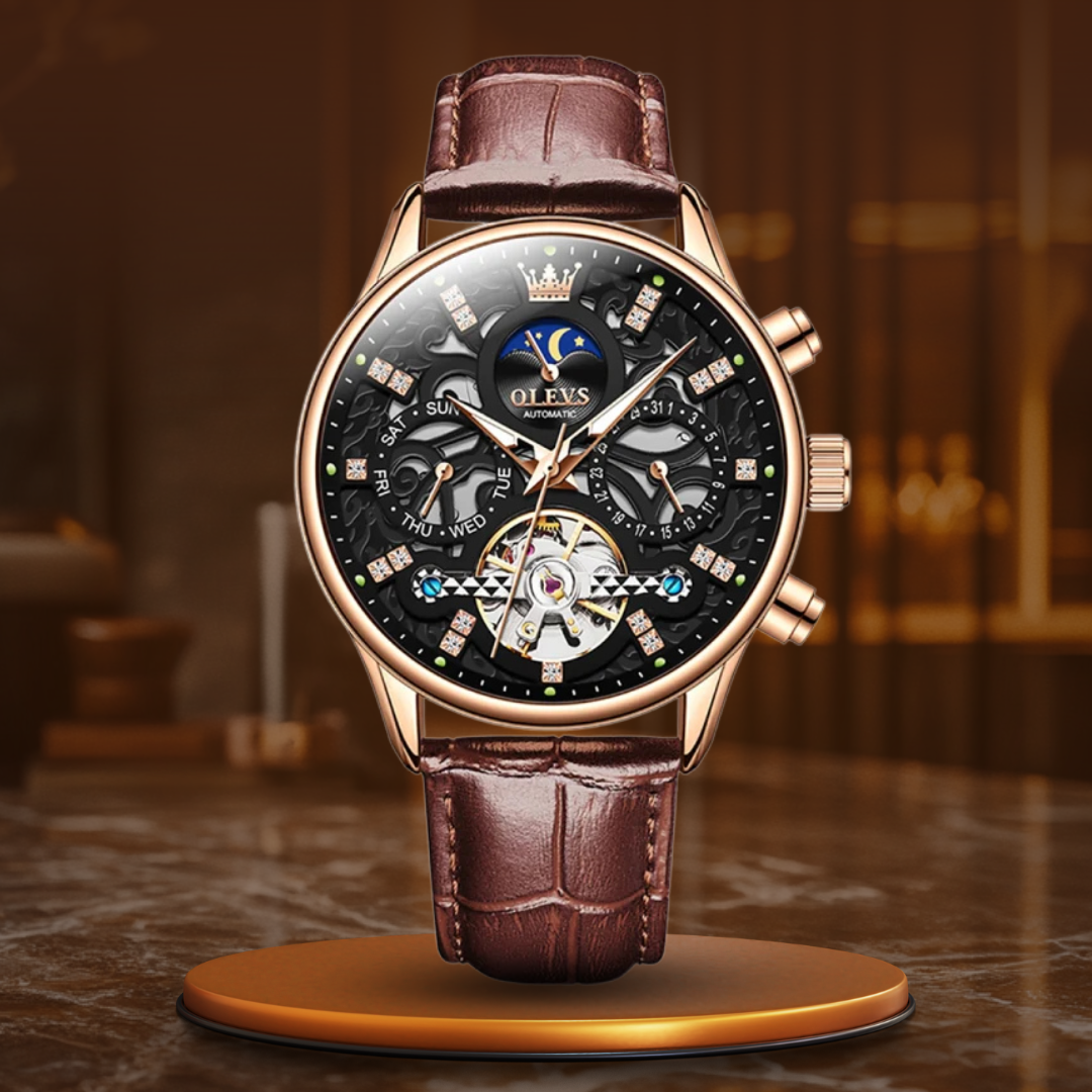 van Baerle® - Mechanical Automatic Watch with Leather Strap