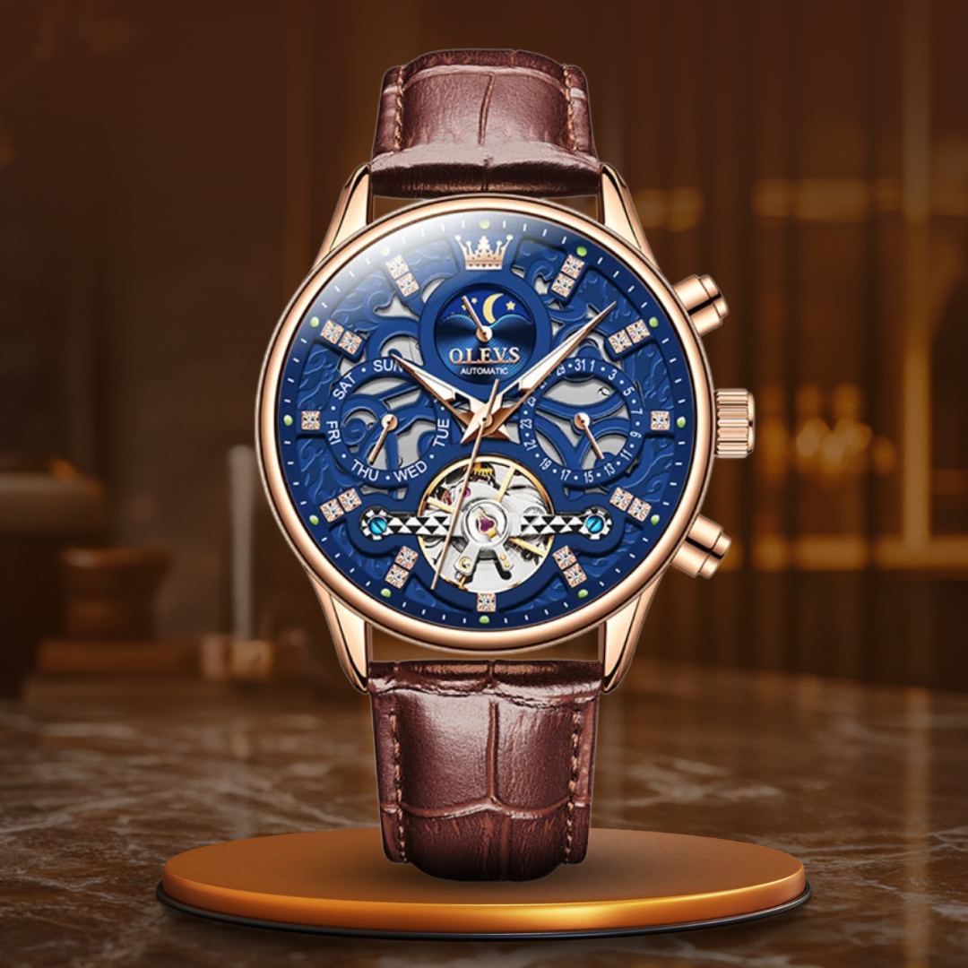 van Baerle® - Mechanical Automatic Watch with Leather Strap