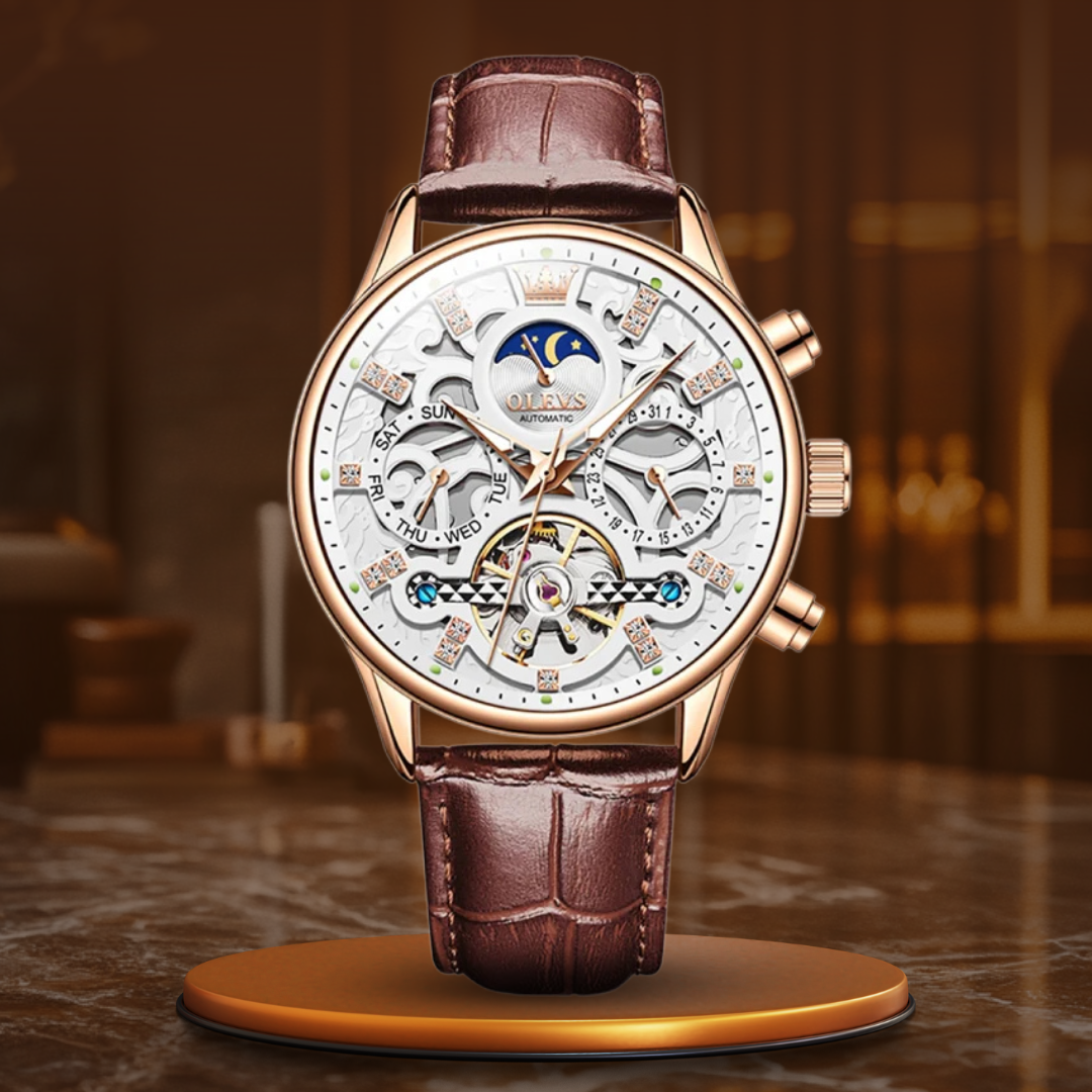 van Baerle® - Mechanical Automatic Watch with Leather Strap