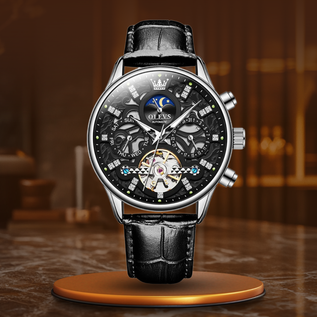 van Baerle® - Mechanical Automatic Watch with Leather Strap
