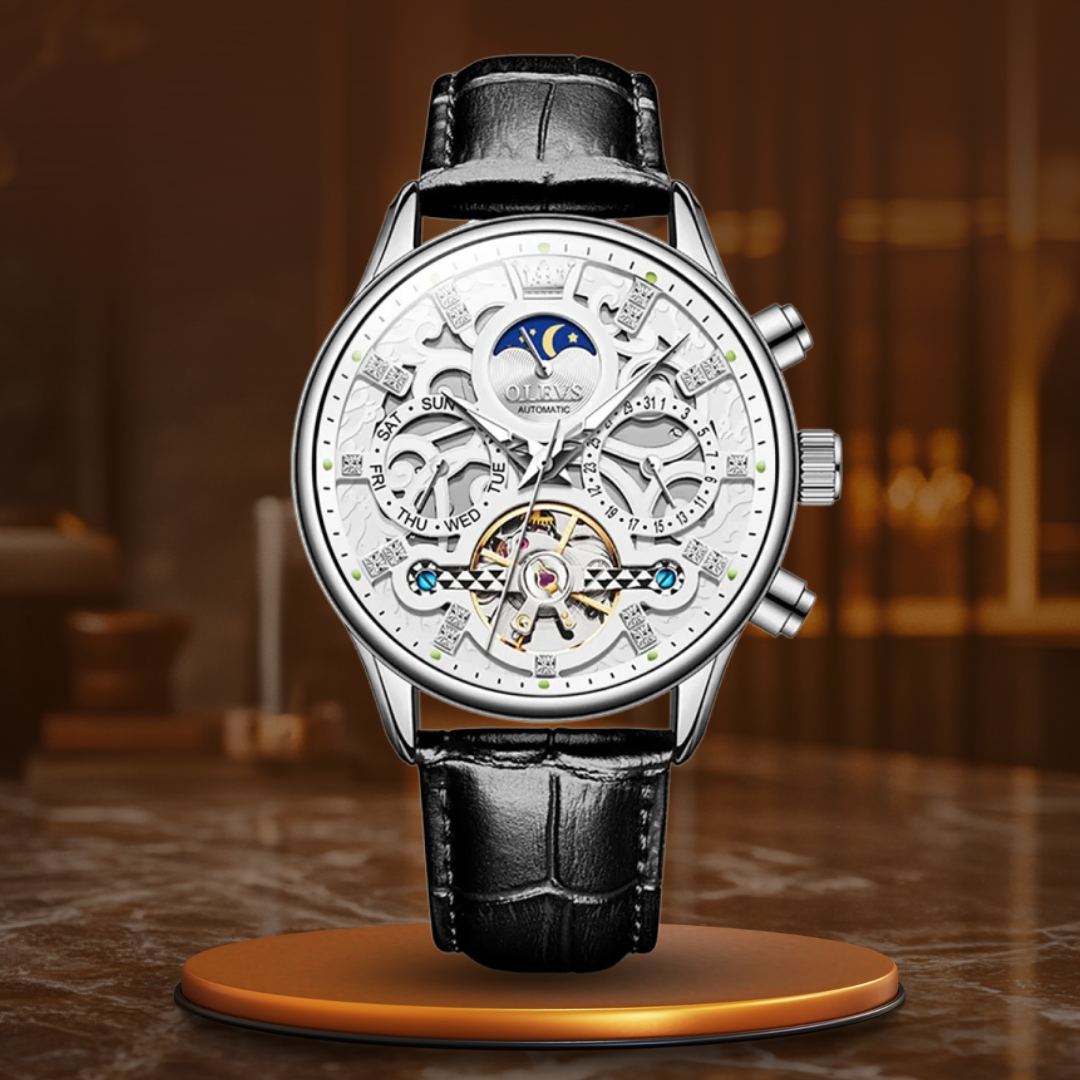 van Baerle® - Mechanical Automatic Watch with Leather Strap