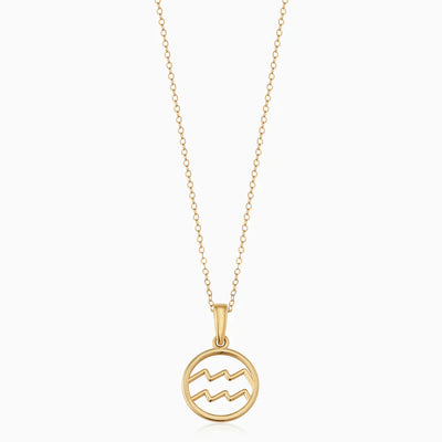 Zodiac Sign Necklace | 18k Gold
