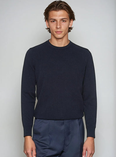 Premium Cashwool Sweater - Navy Blue - Sophie New York