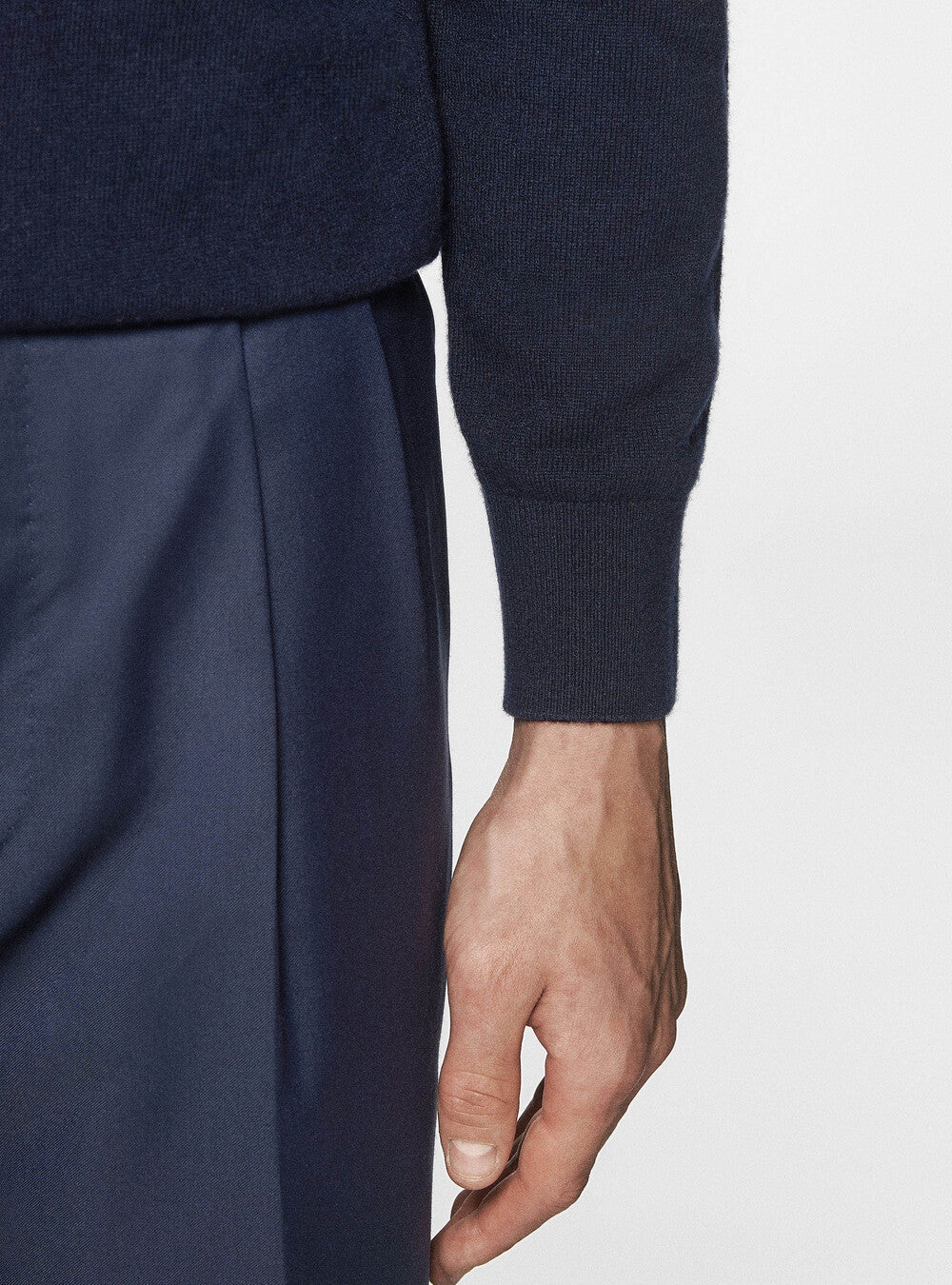 Premium Cashwool Sweater - Navy Blue - Sophie New York
