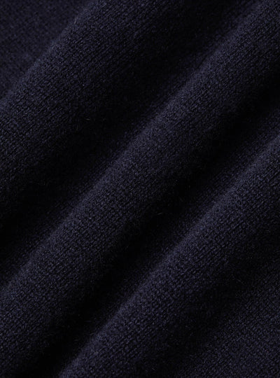 Premium Cashwool Sweater - Navy Blue - Sophie New York