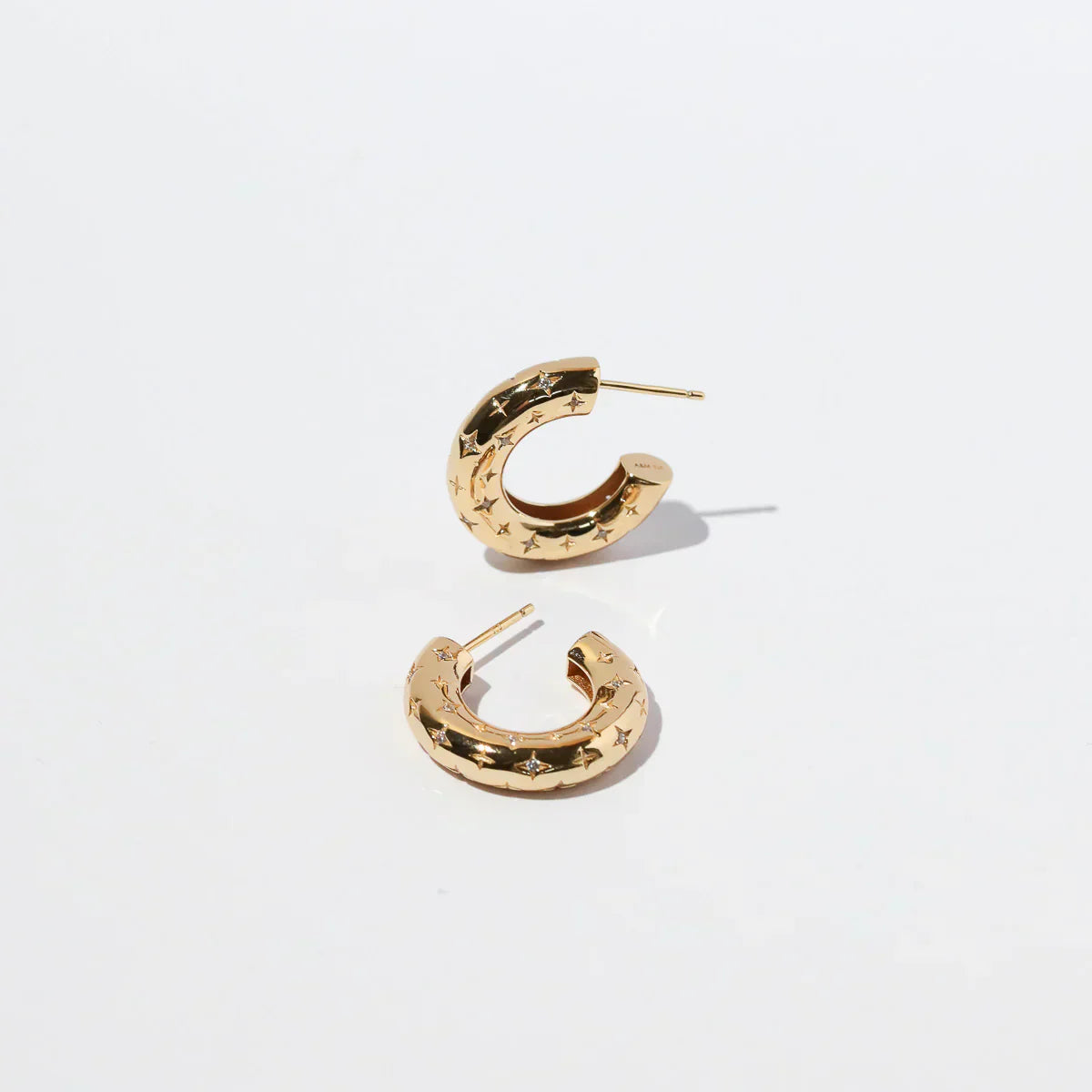 Cosmic Hoop Earrings | 16k Gold