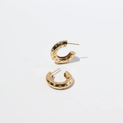 Cosmic Hoop Earrings | 16k Gold