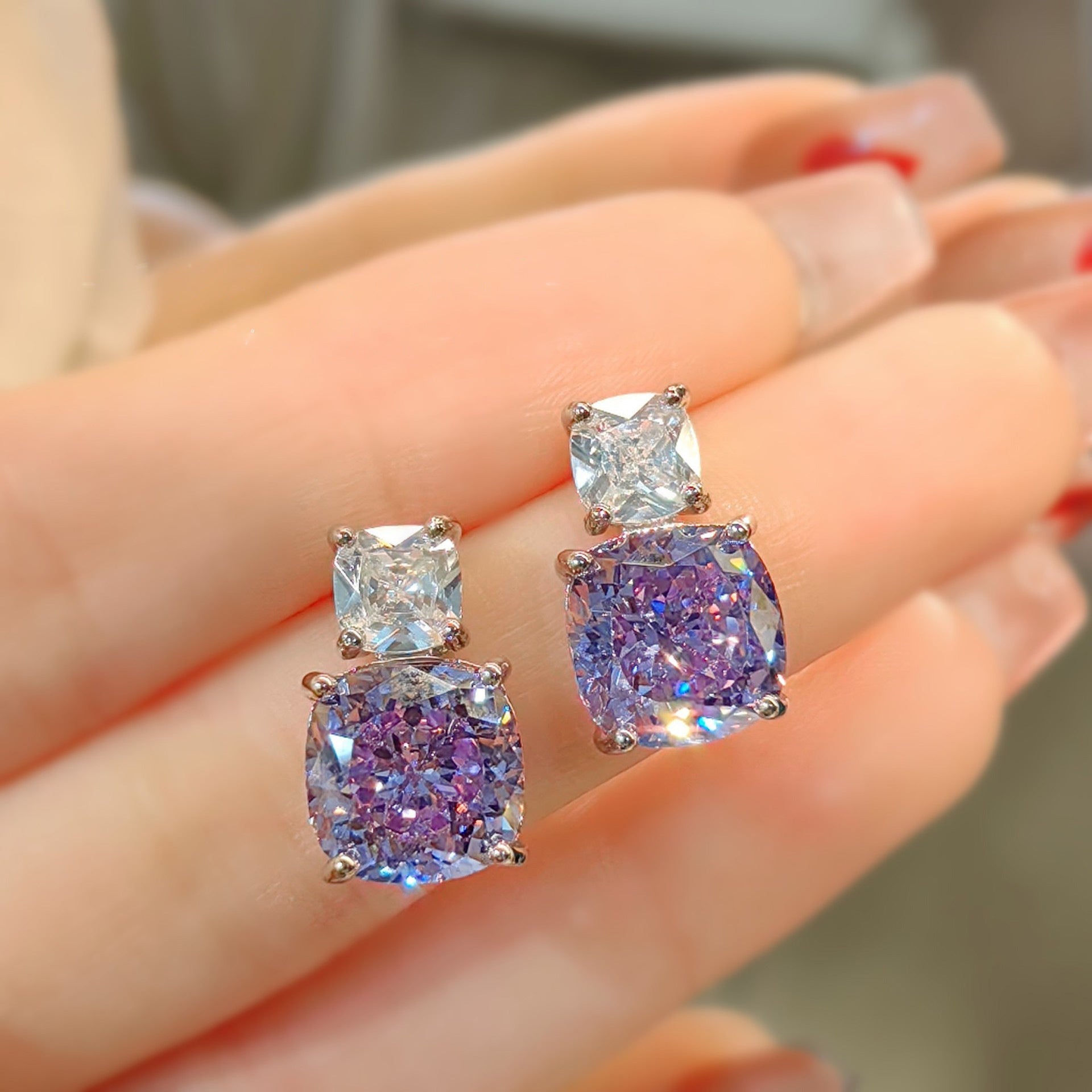 Adeline Violetta Set | 14k White Gold
