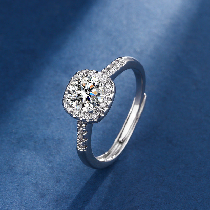 Aria Square Radiant Set | White Gold 16k