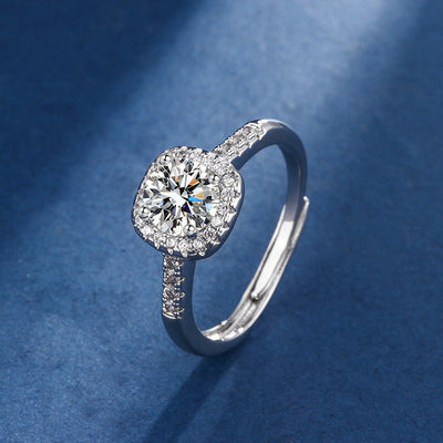 Aria Square Radiant Set | White Gold 16k