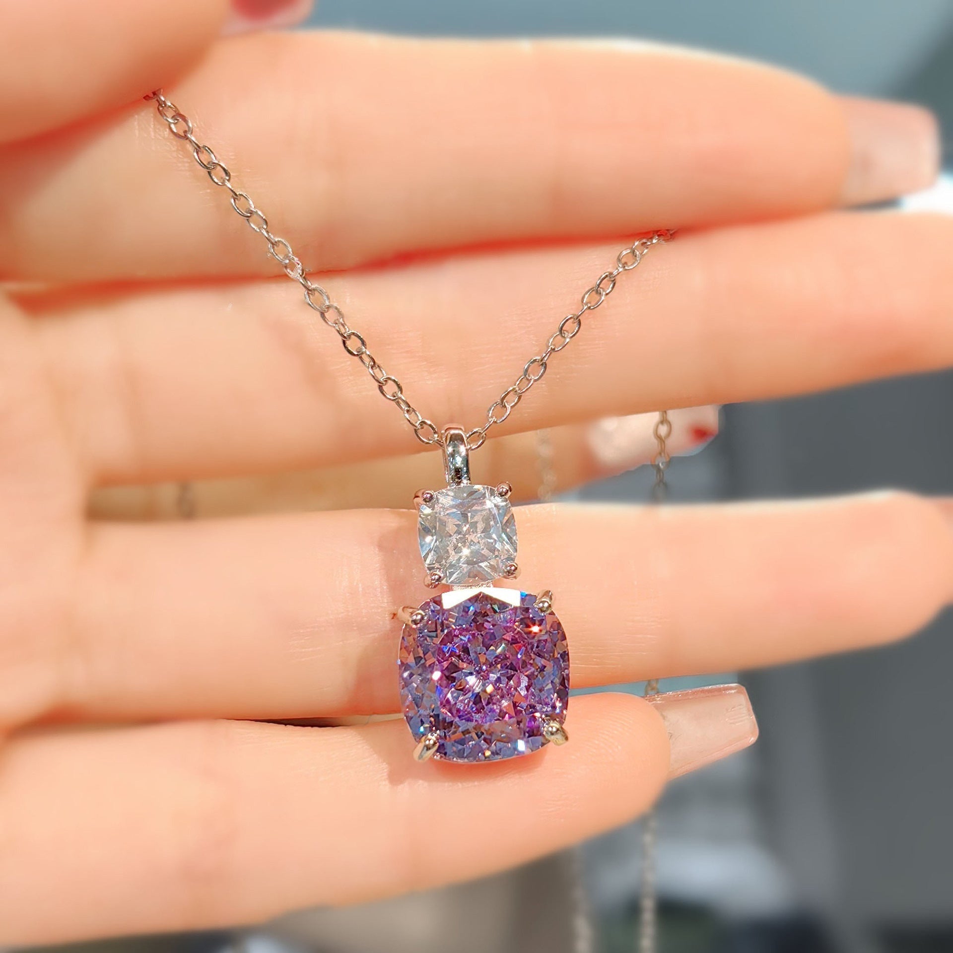 Adeline Violetta Set | 14k White Gold