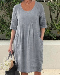 Eva™ | New Linen-Cotton Dress