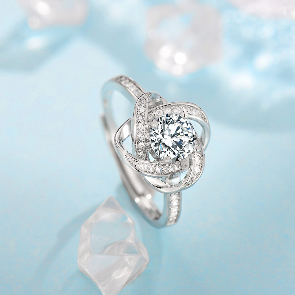 Fleur de Givre Klee Knot Set | 16k White Gold