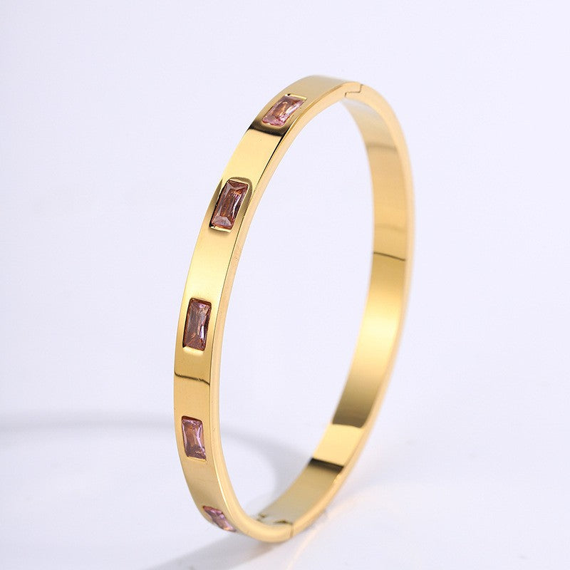 Renata Scarlatti Bracelet Black | Gold 16k