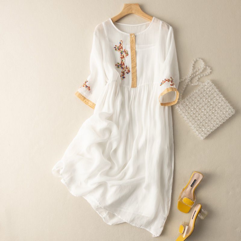 Havana Vintage Linen Dress I Linned