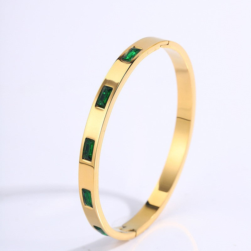 Renata Scarlatti Bracelet Brown | Gold 16k