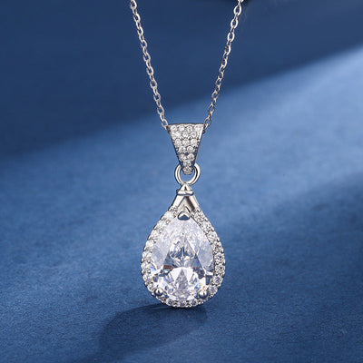 Aria Tear-Shaped White Set | 16k White Gold