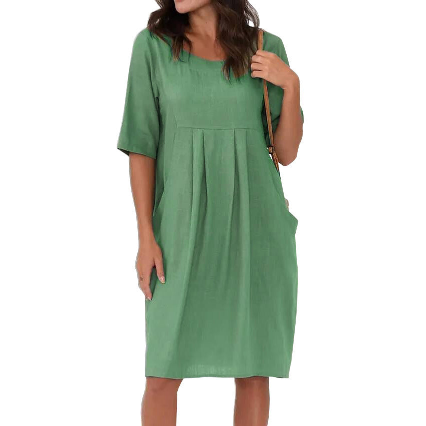 Eva™ | New Linen-Cotton Dress