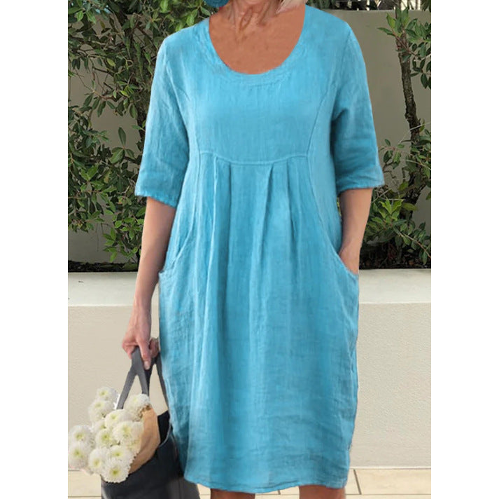 Eva™ | New Linen-Cotton Dress