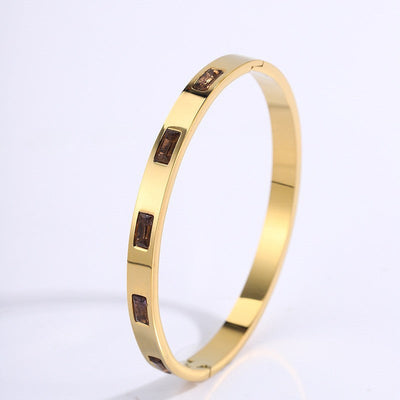Renata Scarlatti Bracelet Black | Gold 16k