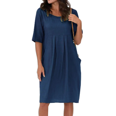 Eva™ | New Linen-Cotton Dress