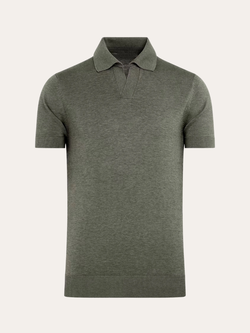 Polo Without Buttons - Olive Green - Sophie New York
