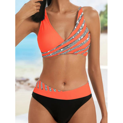 Zoë - Printed Halter Neck Swimsuit