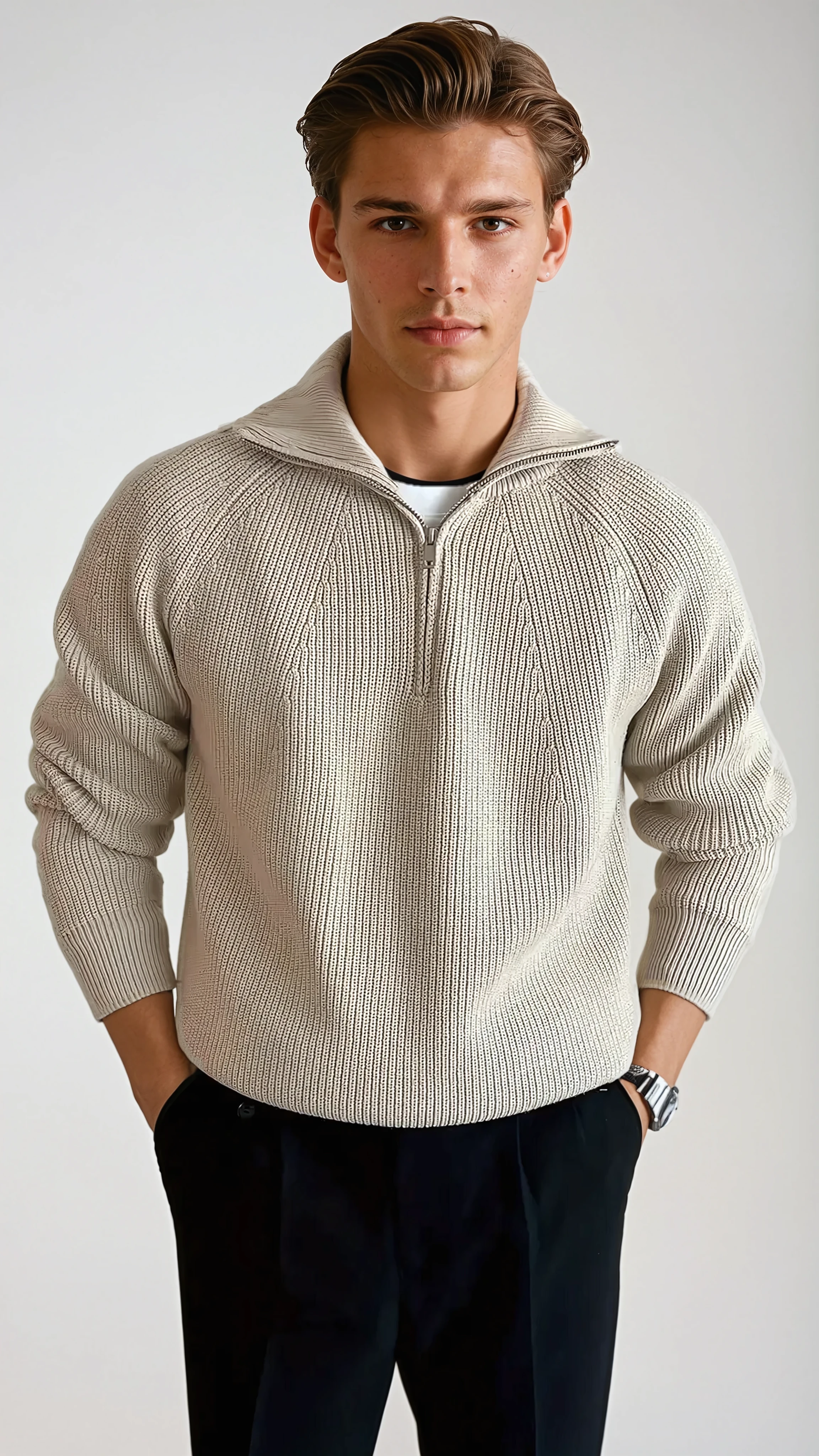 Quarter Zip Sweater - Sophie New York