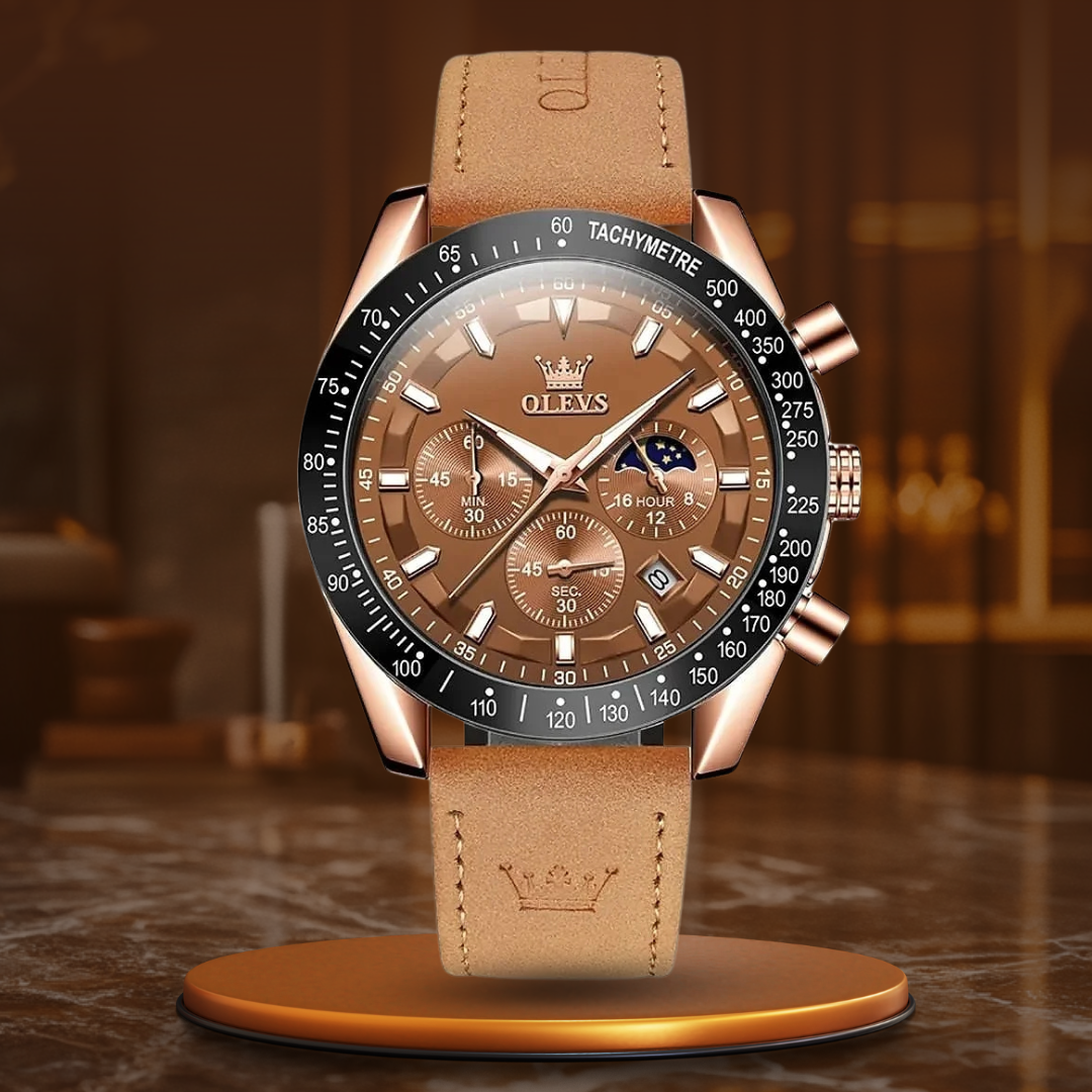 van Baerle® - Classic Leather Quartz Watch