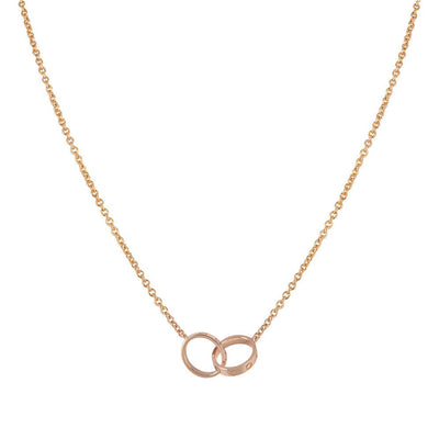 LOVE HOOP DOUBLE RING | ROSE GOLD