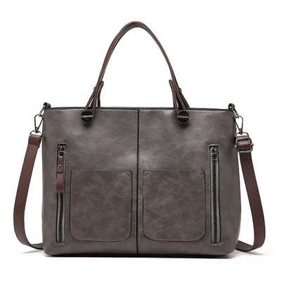 Lina™ - Vintage-inspired leather shoulder bag