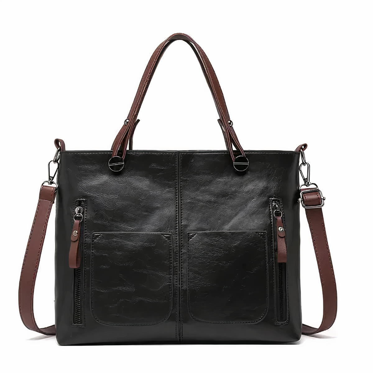 Lina™ - Vintage-inspired leather shoulder bag